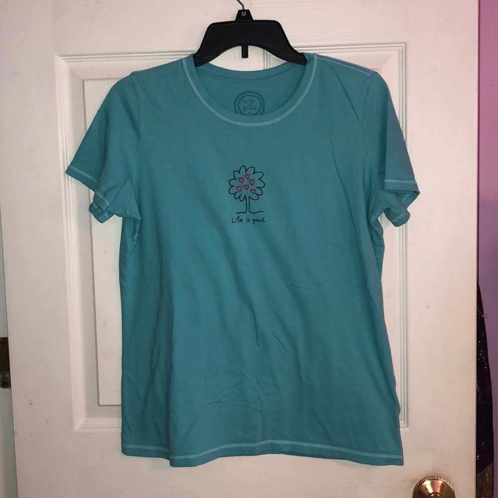 Life is Good Tree w/ Hearts Tee Shirt